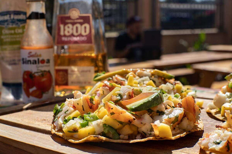 Grilled Shrimp Ceviche on a Big Green Egg