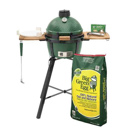 MiniMax Big Green Egg with Nest and Acacia Mates Package
