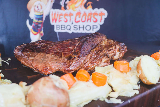 Guinness-Smoked Corned Beef Brisket on a Big Green Egg