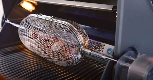 Bacon Wrapped Rotisserie Wings on a Napoleon Prestige Pro
