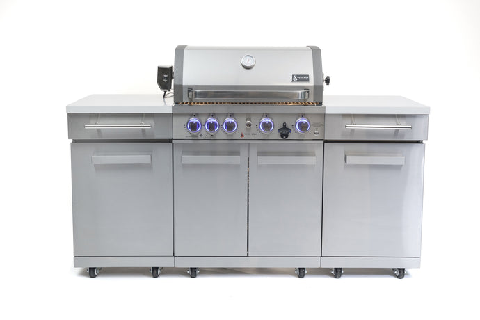 Mont Alpi 957 Island in black stainless steel