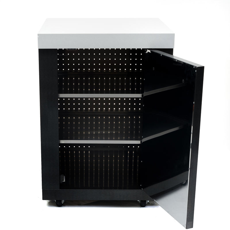 Load image into Gallery viewer, Mont Alpi Black Stainless Steel Extra Storage Cabinet
