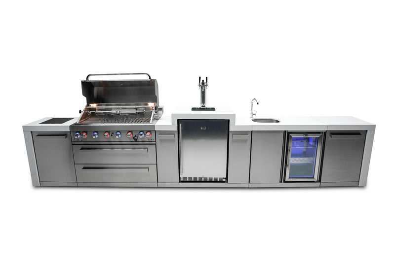 Load image into Gallery viewer, Mont Alpi 805 Deluxe Island with a Kegerator and a Beverage Center
