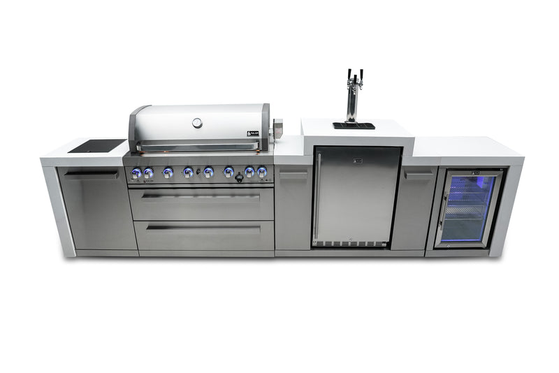 Load image into Gallery viewer, Mont Alpi 805 Deluxe Island with a Kegerator and Fridge Cabinet

