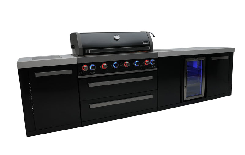 Load image into Gallery viewer, Mont Alpi 805 Black Stainless Steel Island with a Beverage center
