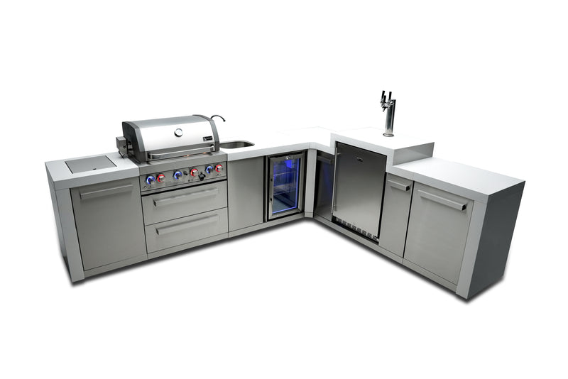 Load image into Gallery viewer, Mont Alpi 400 Deluxe Island with a 90 Degree Corner, Kegerator and Beverage Center
