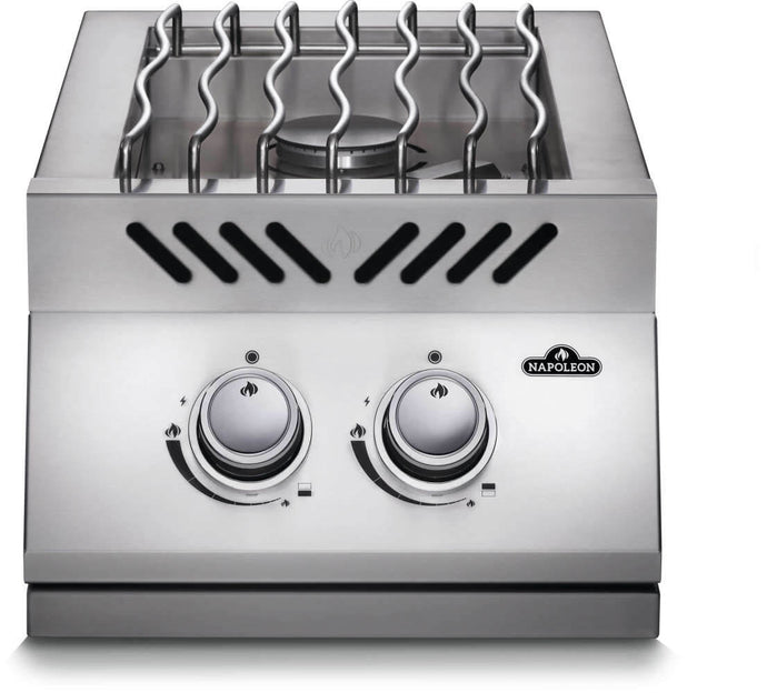 Built-in 500 Series Inline Dual Range Top Burner with Stainless Steel Cover (Propane)