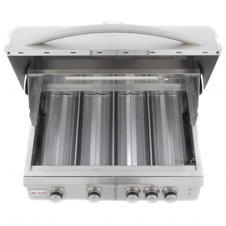 Load image into Gallery viewer, Blaze 32-Inch 4-Burner LTE Gas Grill with Rear Burner and Built-in Lighting System
