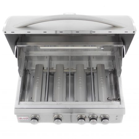 Load image into Gallery viewer, Blaze 32-Inch 4-Burner LTE Gas Grill with Rear Burner and Built-in Lighting System
