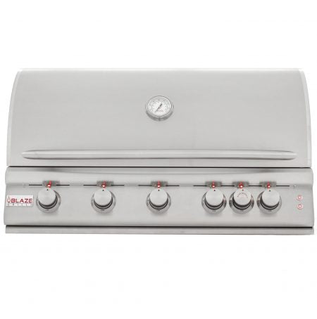 Load image into Gallery viewer, Blaze 40-Inch 5-Burner LTE Gas Grill with Rear Burner and Built-in Lighting System
