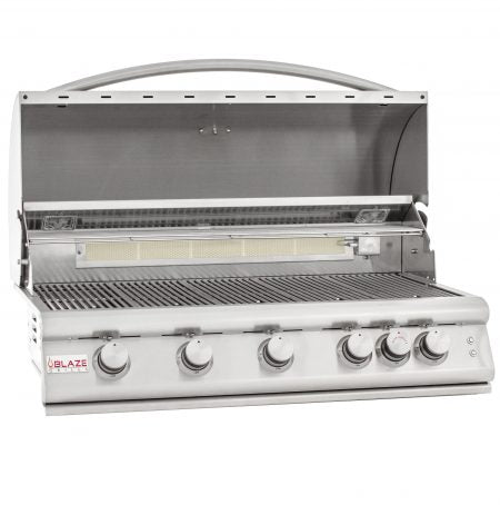Load image into Gallery viewer, Blaze 40-Inch 5-Burner LTE Gas Grill with Rear Burner and Built-in Lighting System
