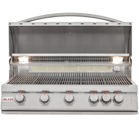 Load image into Gallery viewer, Blaze 40-Inch 5-Burner LTE Gas Grill with Rear Burner and Built-in Lighting System
