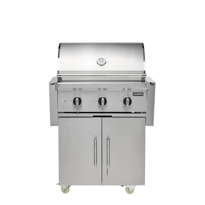 Load image into Gallery viewer, Coyote SL-Series 30&quot; Gas Grill on Cart with Sear Zone &amp; Rotisserie  - C3SL30+C3C30CT
