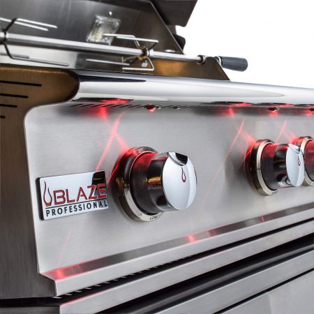 Load image into Gallery viewer, Blaze Professional 44-Inch 4 Burner Built-In Gas Grill With Rear Infrared Burner

