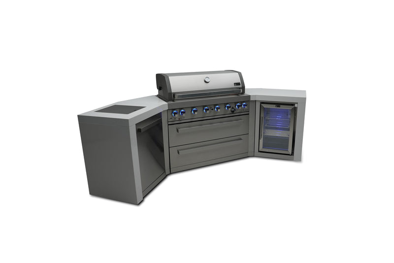 Load image into Gallery viewer, Mont Alpi 805 Deluxe Island with 45 Degree Corners and a Fridge Cabinet
