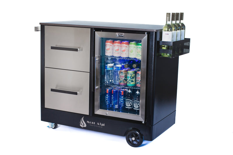 Load image into Gallery viewer, Mont Alpi Large Outdoor Prep Center / Bar Cart
