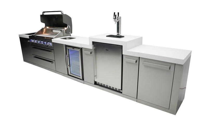 Load image into Gallery viewer, Mont Alpi 805 Island with a Kegerator and a Beverage Center
