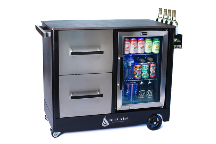 Mont Alpi Large Outdoor Prep Center / Bar Cart