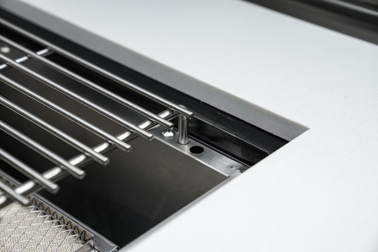 Mont Alpi 805 Black Stainless Steel Island with 45 Degree Corners
