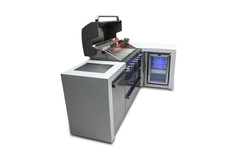 Load image into Gallery viewer, Mont Alpi 805 Deluxe Island with a 90 Degree Corner and a Fridge Cabinet
