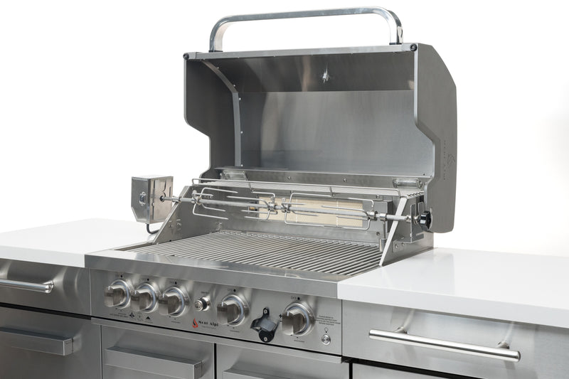 Load image into Gallery viewer, Mont Alpi 957 Island in black stainless steel
