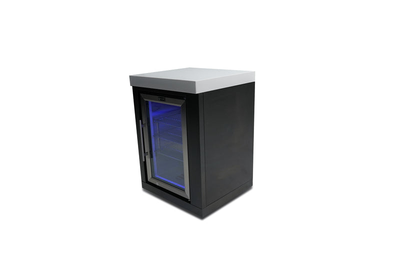 Load image into Gallery viewer, Mont Alpi Black Stainless Steel Fridge Cabinet Module
