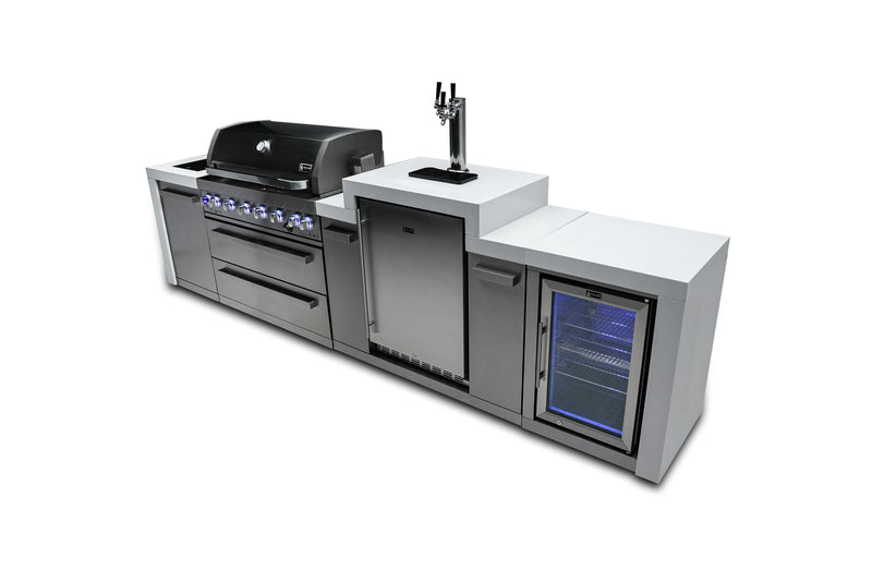 Load image into Gallery viewer, Mont Alpi 805 Deluxe Island with a Kegerator and Fridge Cabinet
