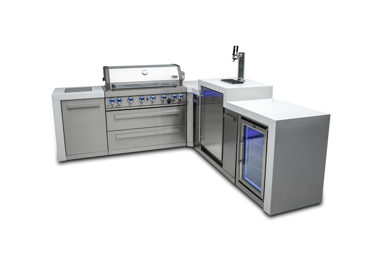 Load image into Gallery viewer, Mont Alpi 805 Deluxe Island with a 90 Degree Corner, Kegerator and Fridge Cabinet
