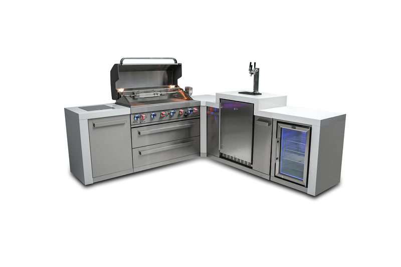 Load image into Gallery viewer, Mont Alpi 805 Deluxe Island with a 90 Degree Corner, Kegerator and Fridge Cabinet
