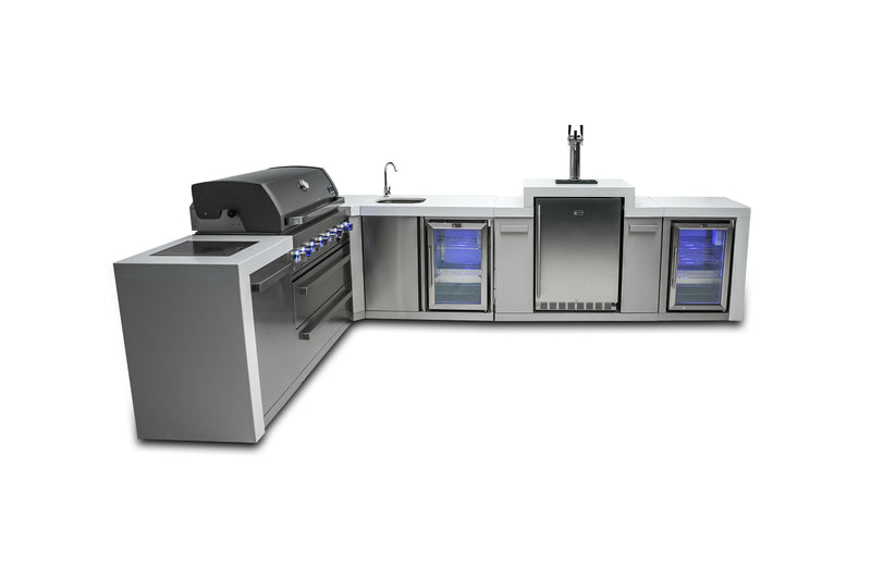 Load image into Gallery viewer, Mont Alpi 805 Deluxe Island with a 90 Degree Corner, Kegerator, Beverage Center and Fridge Cabinet
