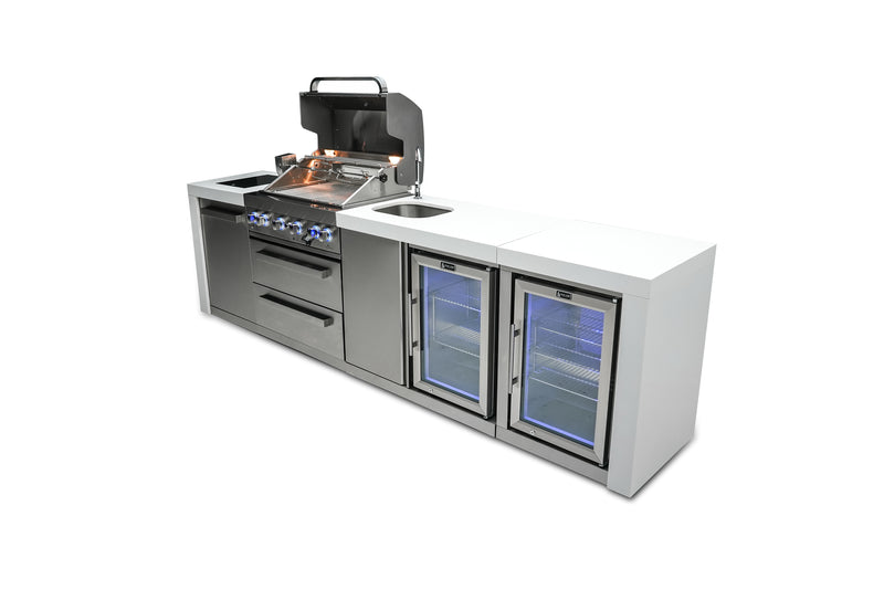 Load image into Gallery viewer, Mont Alpi 400 Deluxe Island with a Beverage Center and Fridge Cabinet
