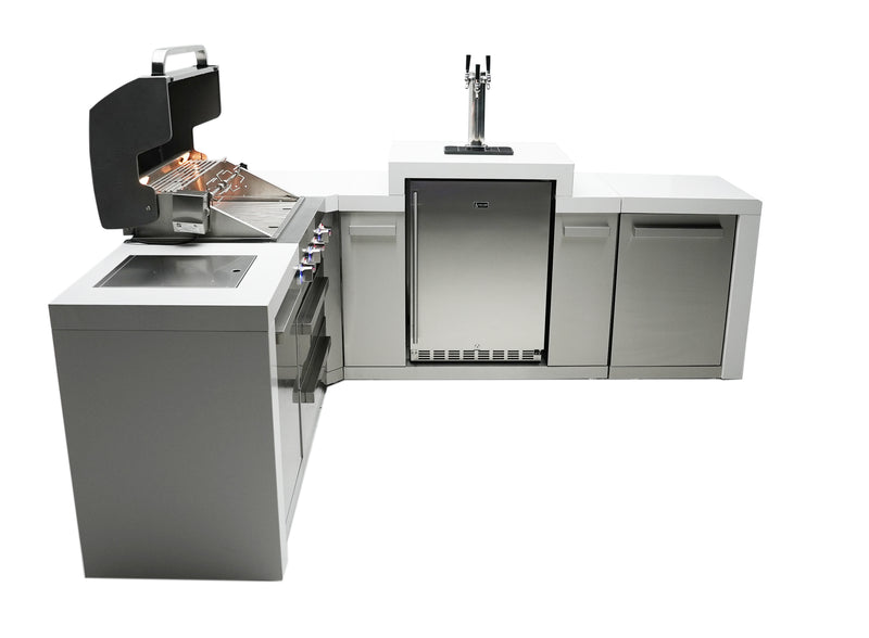 Load image into Gallery viewer, Mont Alpi 400 Deluxe Island with a 90 Degree Corner and Kegerator
