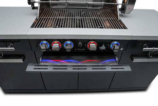 Mont Alpi 957 Island in black stainless steel