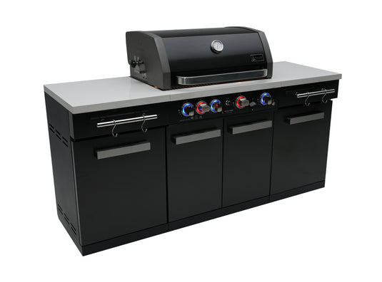Mont Alpi 957 Island in black stainless steel