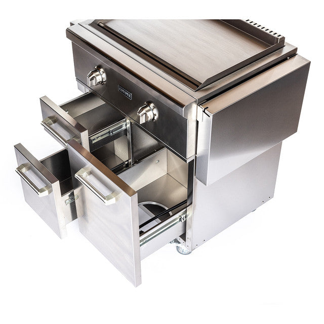 Load image into Gallery viewer, Coyote 30&quot; Flat Top Grill with Cart - C1FTG30+C1FTCART

