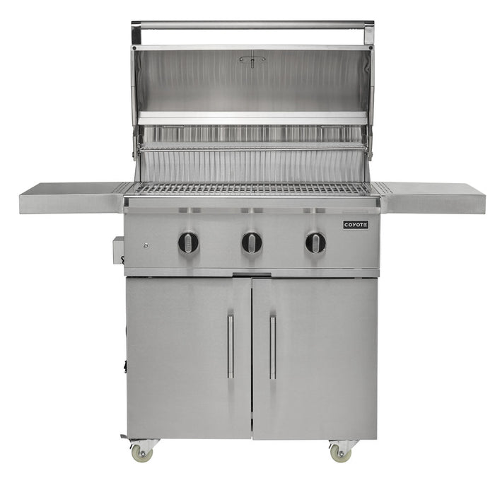 Load image into Gallery viewer, Coyote C-Series 34&quot; Grill on Cart - C3C34+C3C34CT

