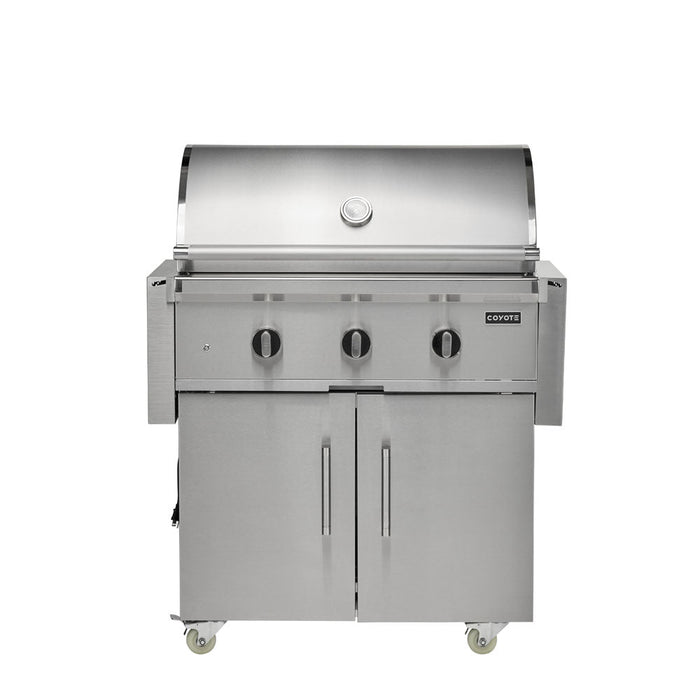 Load image into Gallery viewer, Coyote C-Series 34&quot; Grill on Cart - C3C34+C3C34CT
