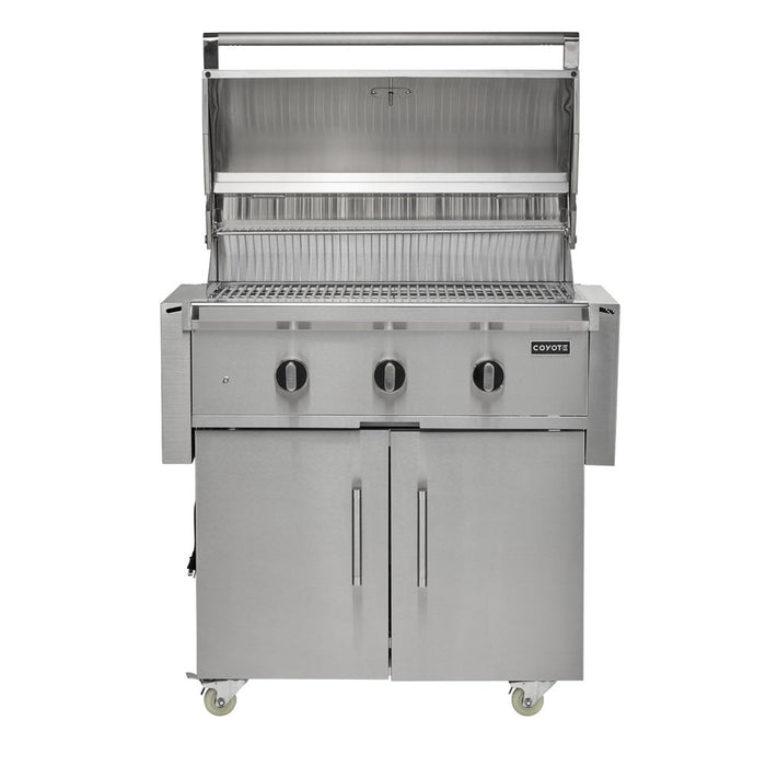 Load image into Gallery viewer, Coyote C-Series 34&quot; Grill on Cart - C3C34+C3C34CT
