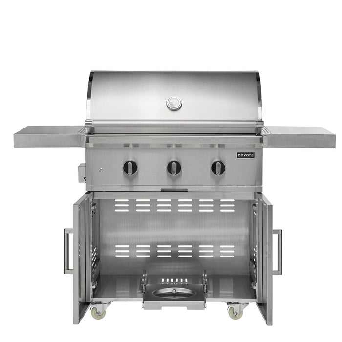 Load image into Gallery viewer, Coyote C-Series 34&quot; Grill on Cart - C3C34+C3C34CT
