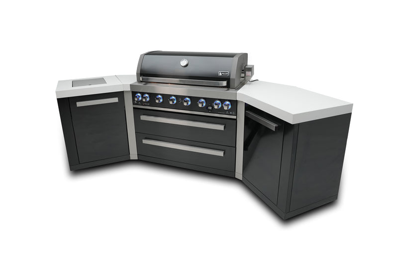 Load image into Gallery viewer, Mont Alpi 805 Black Stainless Steel Island with 45 Degree Corners
