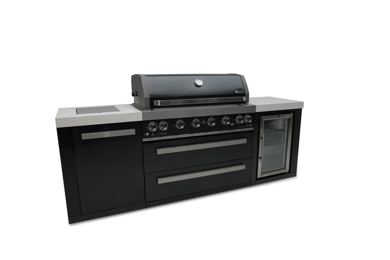 Load image into Gallery viewer, Mont Alpi 805 Black Stainless Steel Island with a Fridge Cabinet

