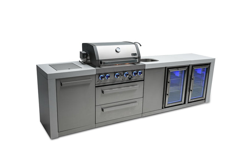 Load image into Gallery viewer, Mont Alpi 400 Deluxe Island with a Beverage Center and Fridge Cabinet
