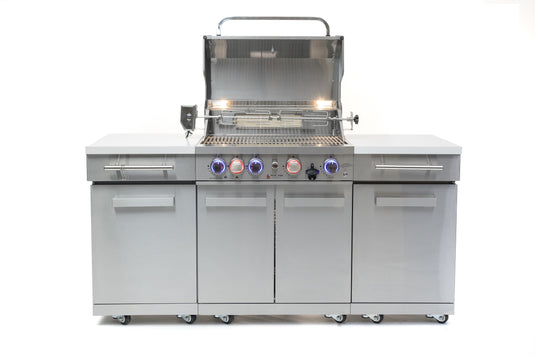 Mont Alpi 957 Island in black stainless steel