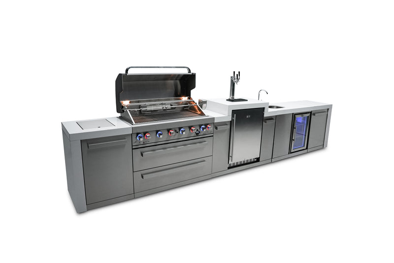 Load image into Gallery viewer, Mont Alpi 805 Deluxe Island with a Kegerator and a Beverage Center
