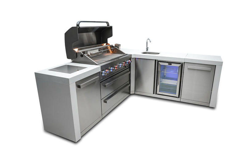 Load image into Gallery viewer, Mont Alpi 805 Deluxe Island with a 90 Degree Corner and Beverage Center
