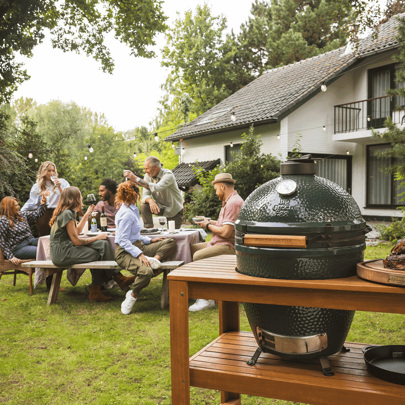 Load image into Gallery viewer, Large Big Green Egg in Acacia Table Package
