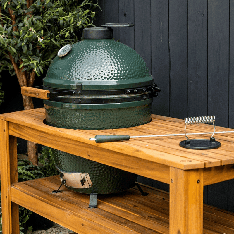 Load image into Gallery viewer, Large Big Green Egg in Acacia Table Package
