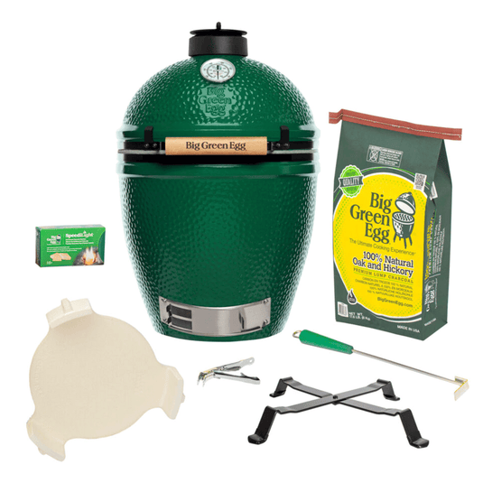 Large Big Green Egg in Acacia Table Package