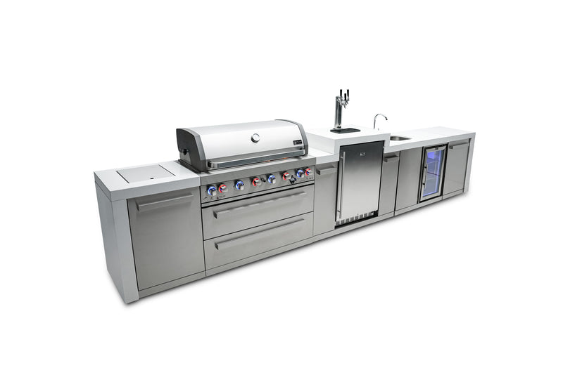 Load image into Gallery viewer, Mont Alpi 805 Deluxe Island with a Kegerator and a Beverage Center
