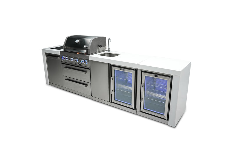 Load image into Gallery viewer, Mont Alpi 400 Deluxe Island with a Beverage Center and Fridge Cabinet
